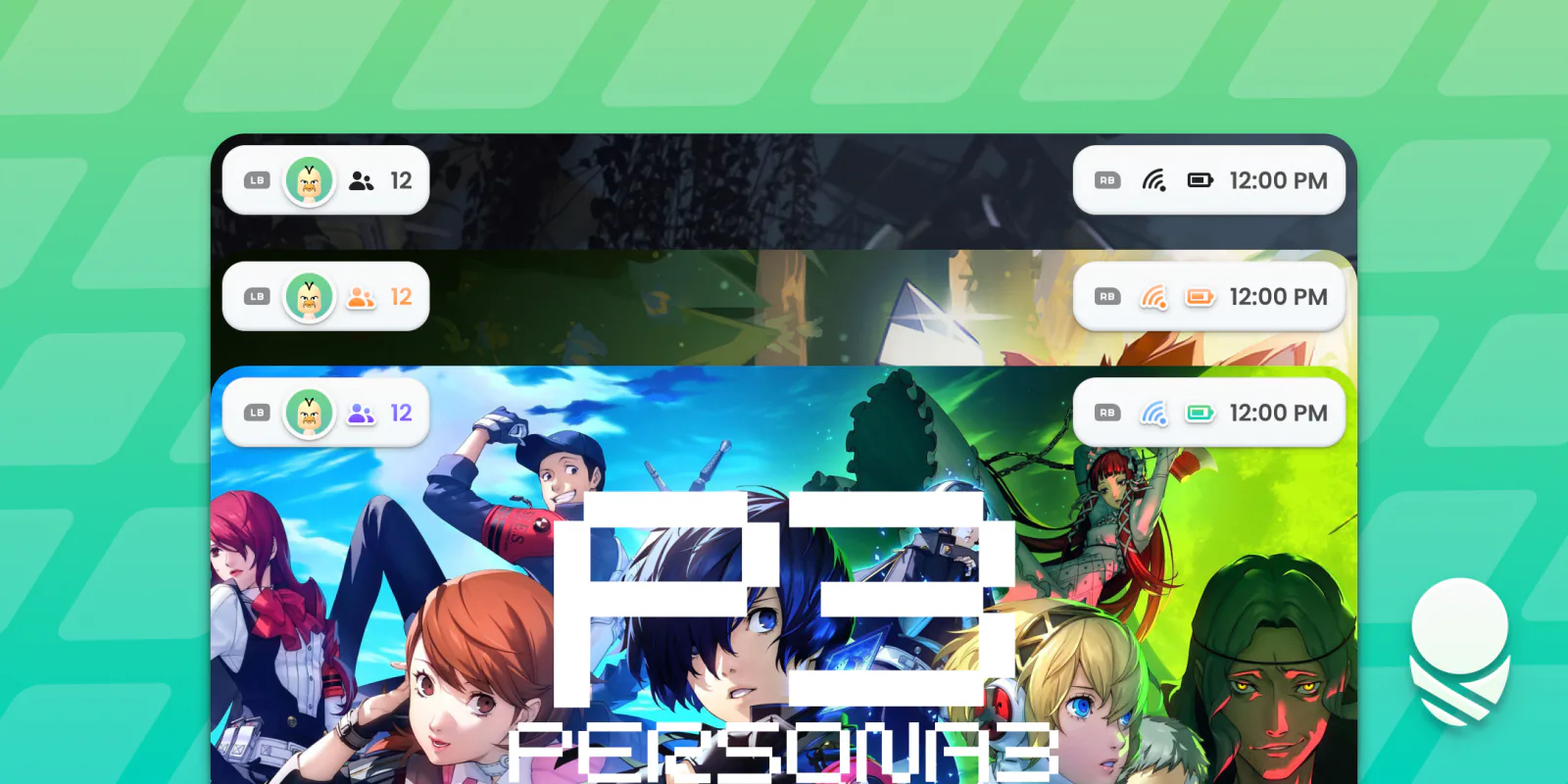 The redesigned Cocoon game info screen with different icon styles