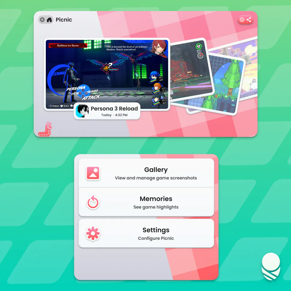 Picnic screenshot manager home screen