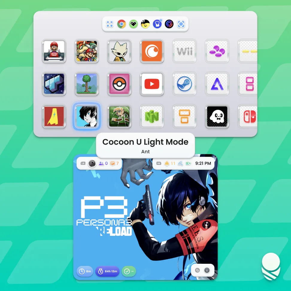 Cocoon UI light theme in Cocoon 3