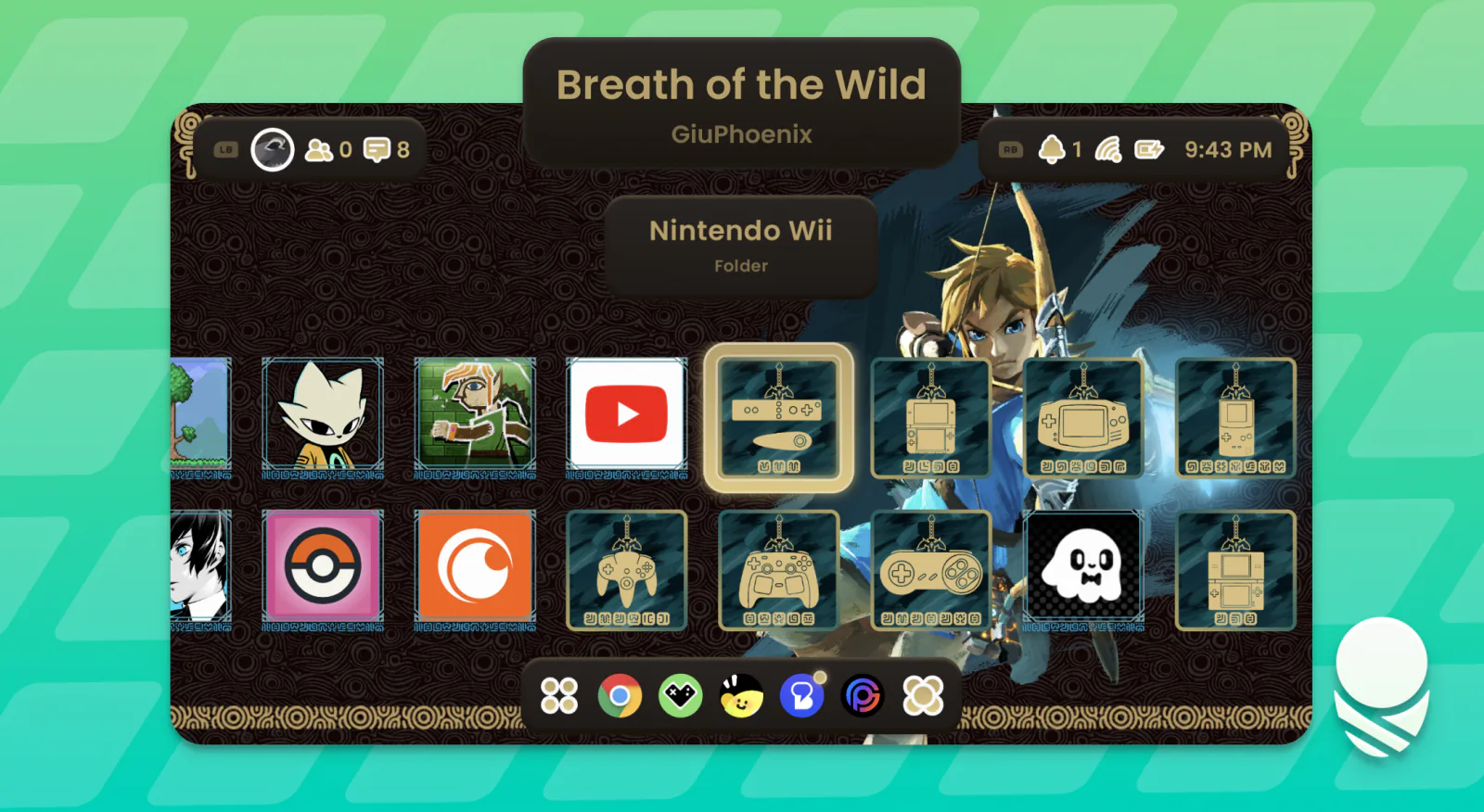 Breath of the Wild community theme in Cocoon 3